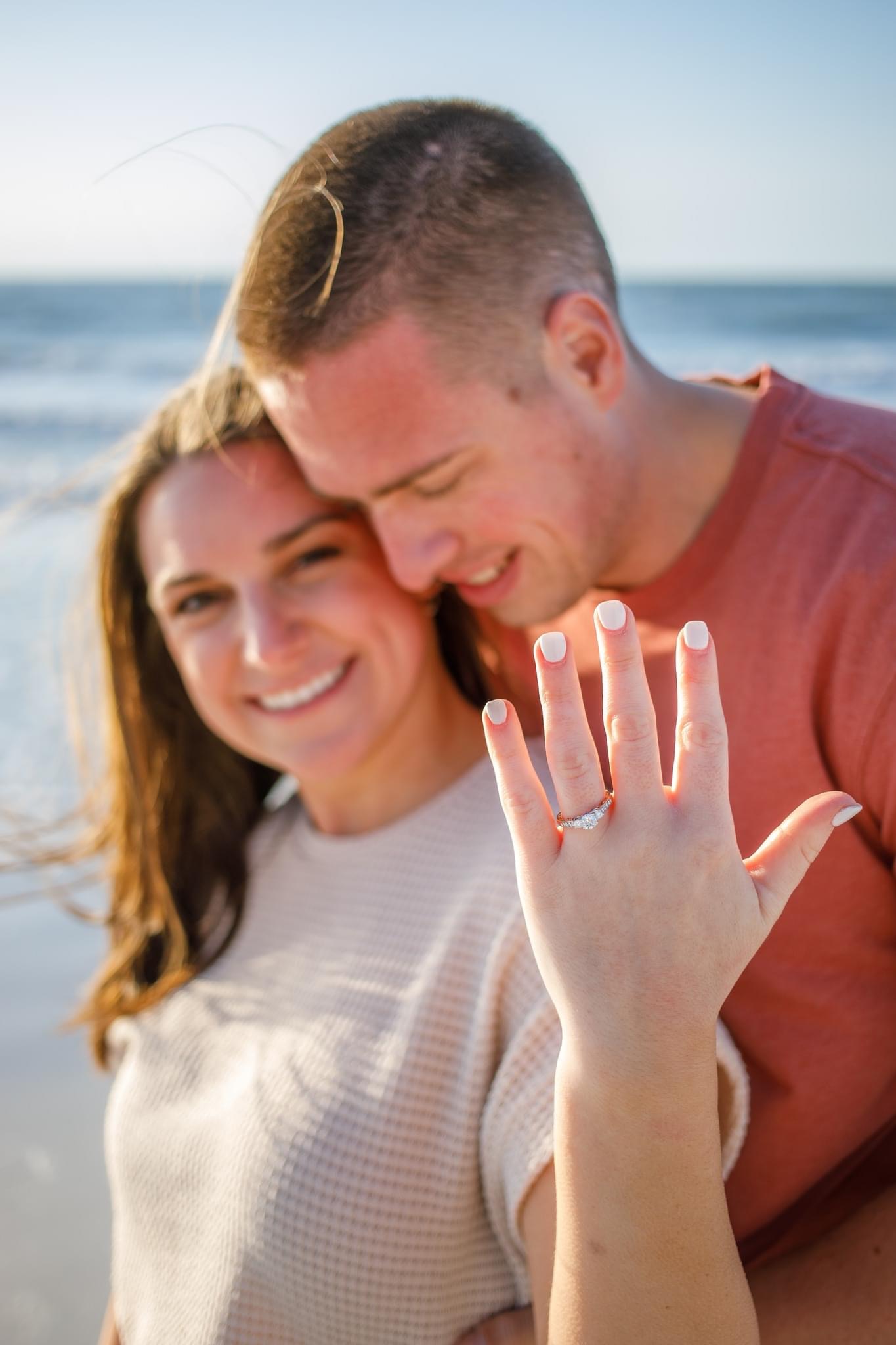 Engagement photography at the beach